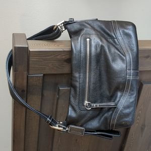 Coach Hampton Soho Black Leather Purse Bag vintage